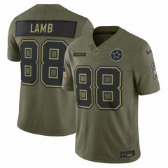 CeeDee Lamb Dallas Cowboys 2025 Salute to Service Limited Jersey - Olive for sale