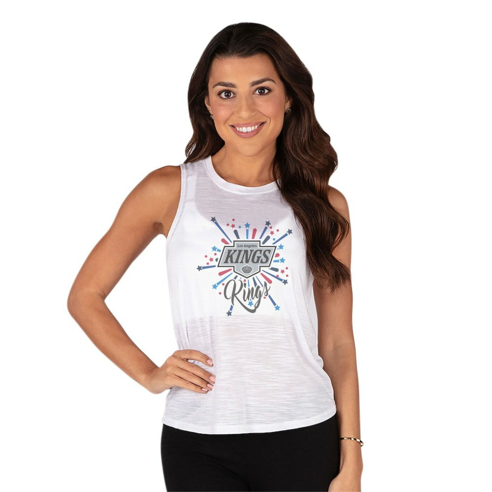 Los Angeles Kings Concepts Sport Women's Infuse Knit Tank Top - White Tank Top