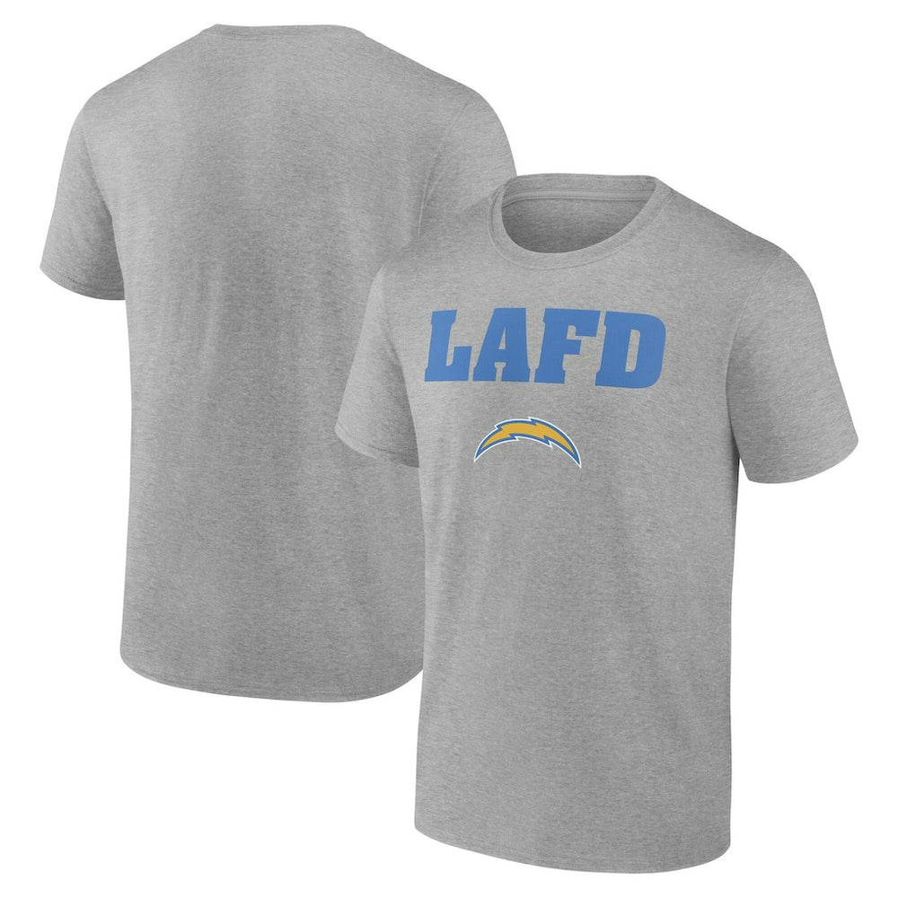 Los Angeles Chargers Unisex LAFD T-Shirt - Gray outlet