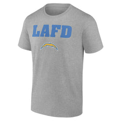 Los Angeles Chargers Unisex LAFD T-Shirt - Gray outlet