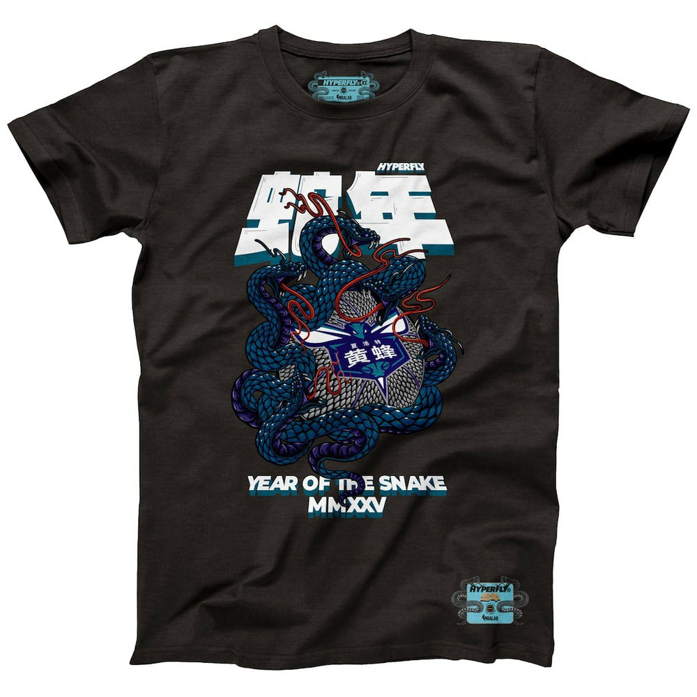 Charlotte Hornets NBALab x Hyperfly Unisex Year of the Snake Lunar New Year Collection T-Shirt - Heather Black on sale