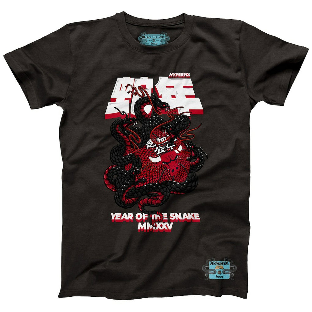Chicago Bulls NBALab x Hyperfly Unisex Year of the Snake Lunar New Year Collection T-Shirt sale - Heather Black discount