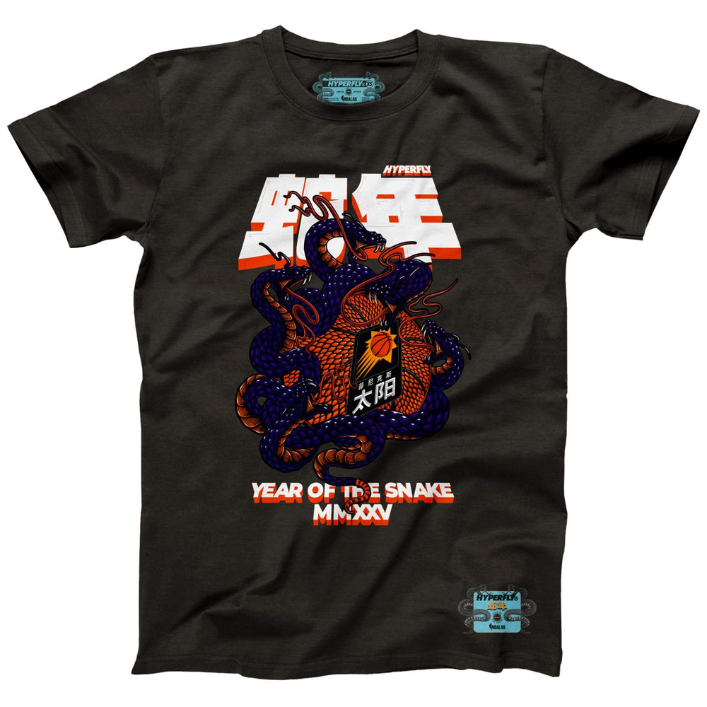 Phoenix Suns NBALab x Hyperfly Unisex Year of the Snake Lunar New Year Collection T-Shirt - Heather Black outlet