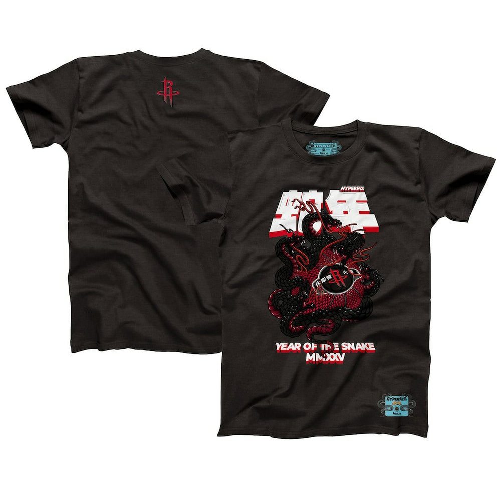 Houston Rockets NBALab x Hyperfly Unisex Year of the Snake Lunar New Year Collection T-Shirt - Heather Black sale
