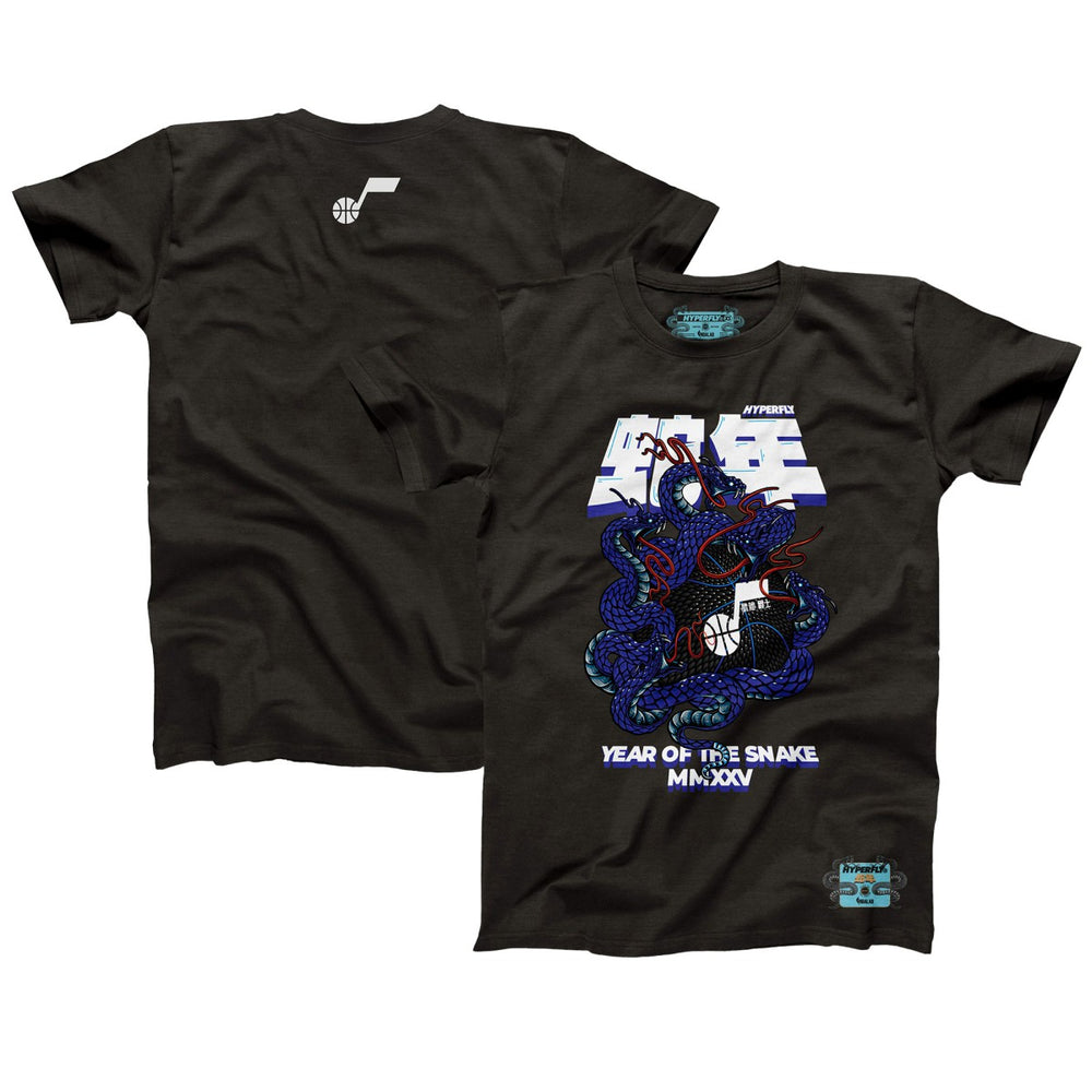 Utah Jazz NBALab x Hyperfly Unisex Year of the Snake Lunar New Year Collection T-Shirt - Heather Black outlet