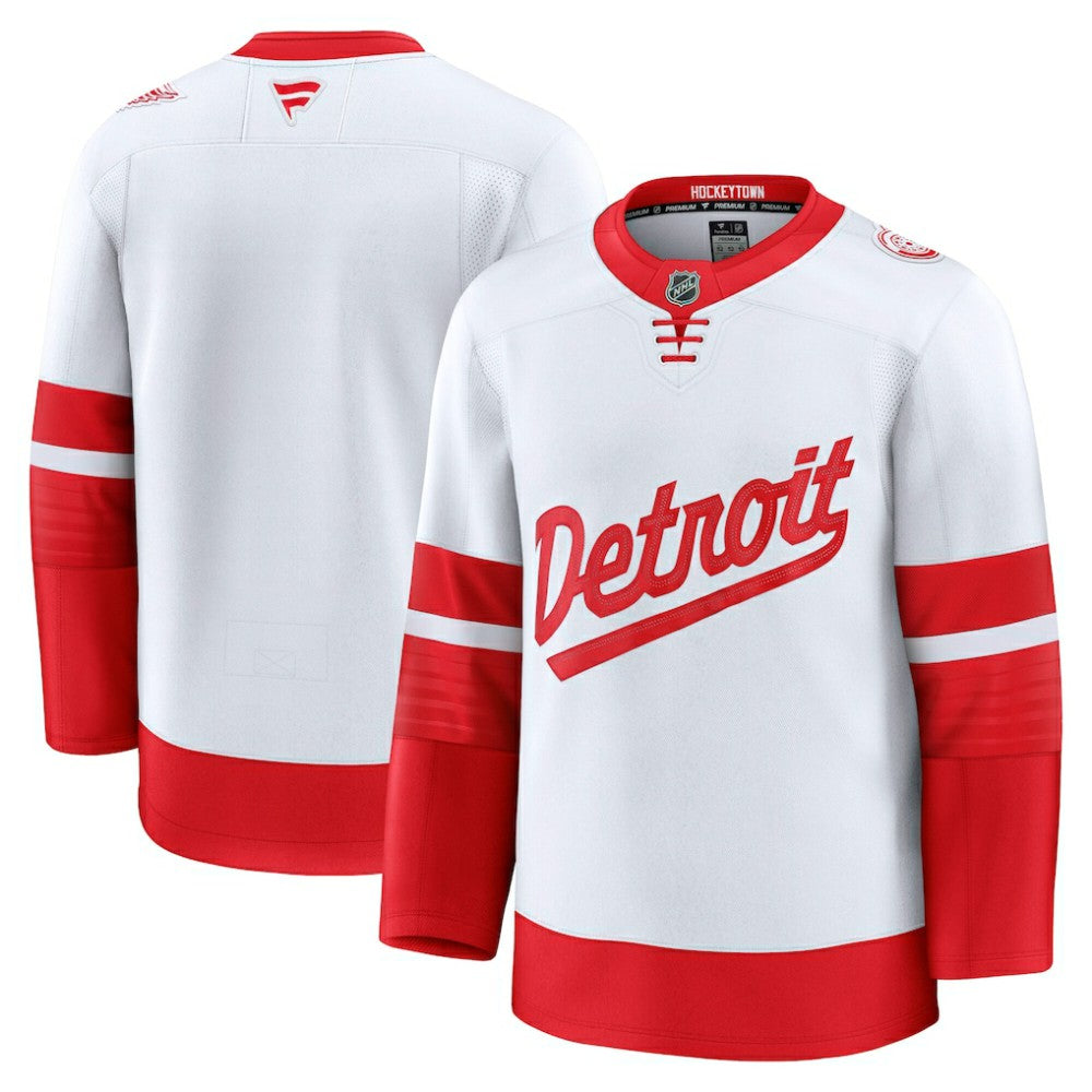 Detroit Red Wings Fanatics 2025 NHL Stadium Series Premium Jersey - White Jerseys
