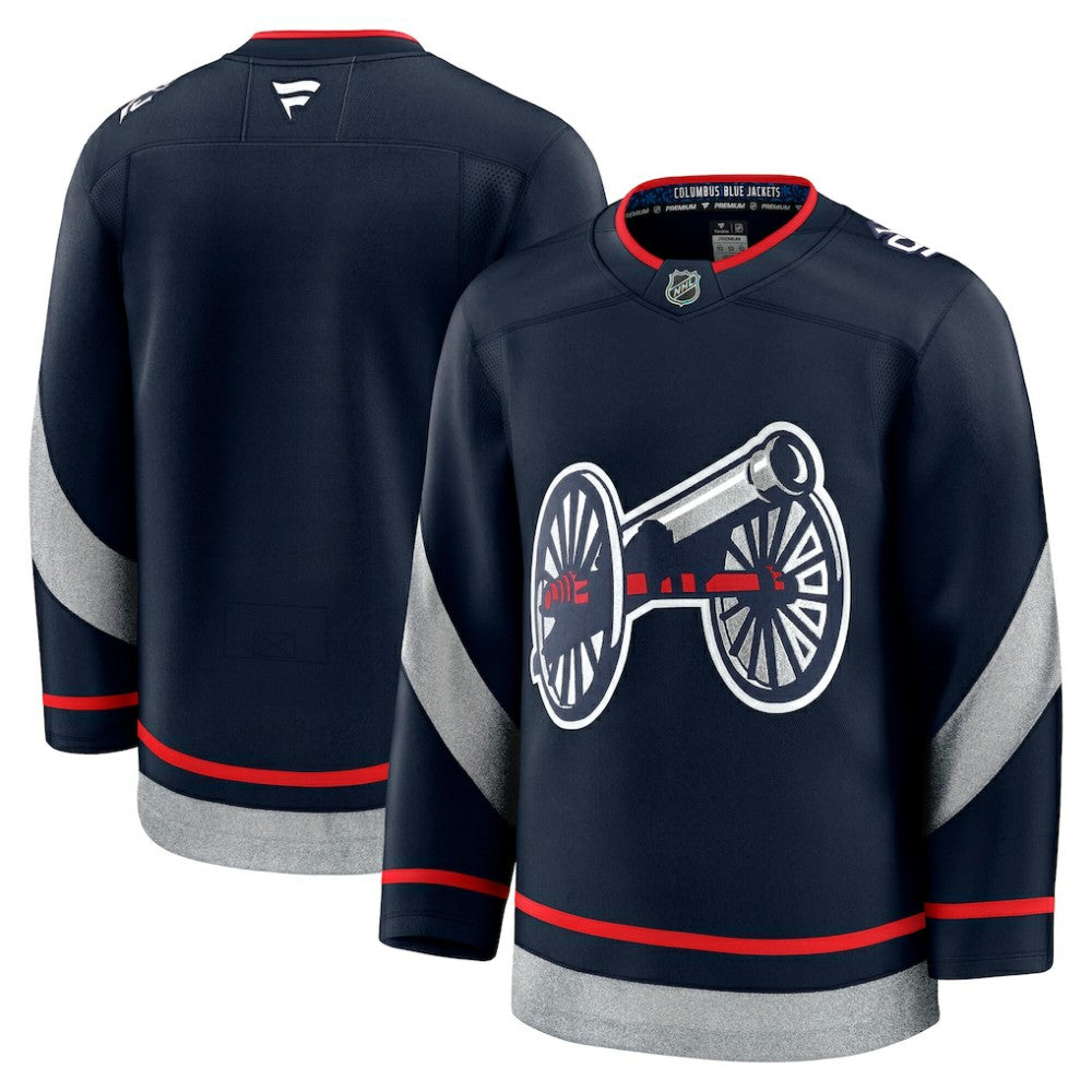Columbus Blue Jackets Fanatics 2025 NHL Stadium Series Premium Jersey - Navy Jerseys