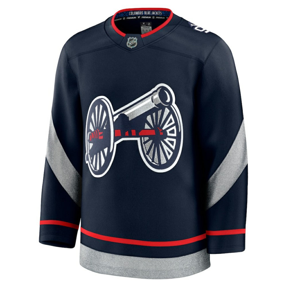 Columbus Blue Jackets Fanatics 2025 NHL Stadium Series Premium Jersey - Navy Jerseys