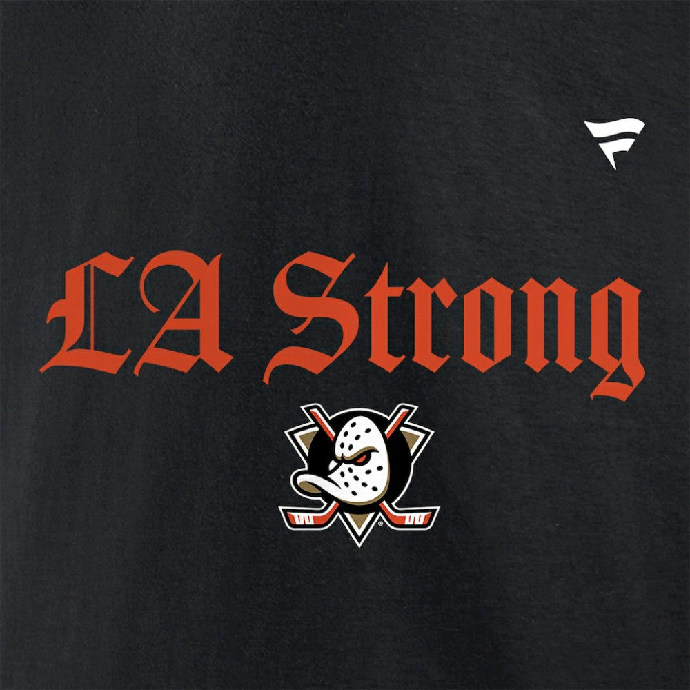Anaheim Ducks Fanatics Unisex LA Strong T-Shirt - Black T-shirts