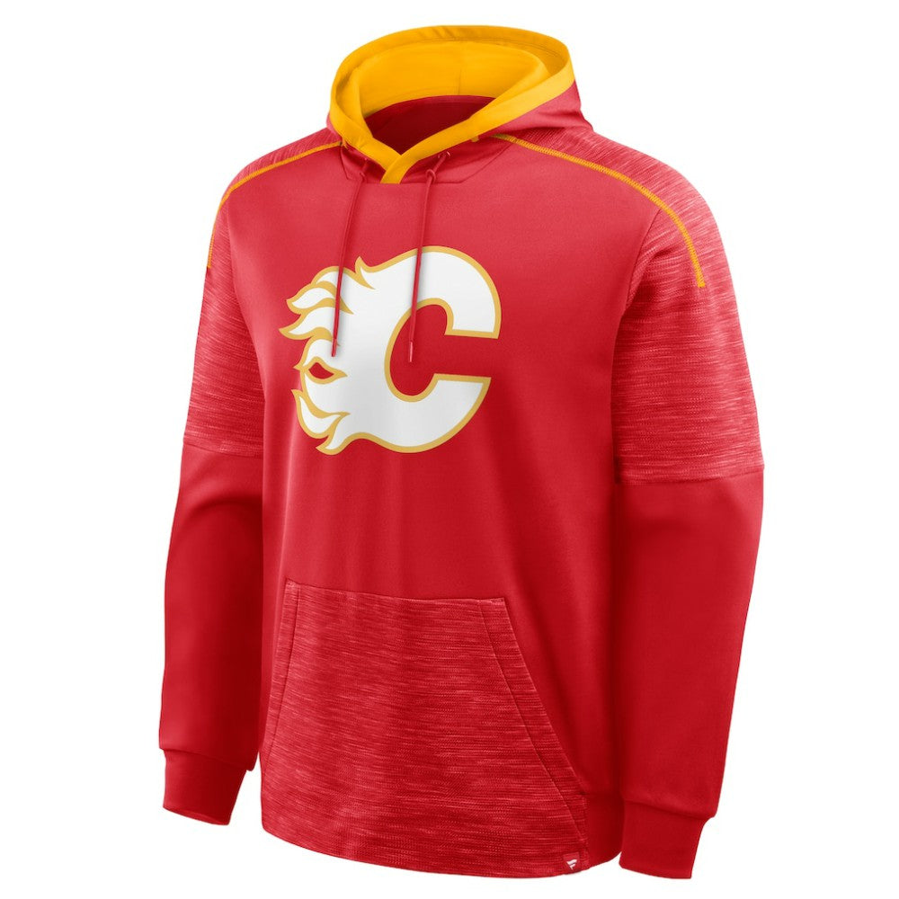 Calgary Flames Fanatics Goaltender Defender Pullover Hoodie - Red Hoodies