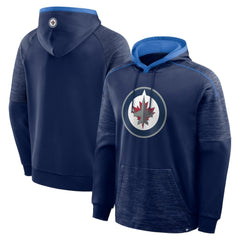 Winnipeg Jets Fanatics Goaltender Defender Pullover Hoodie - Navy Hoodies