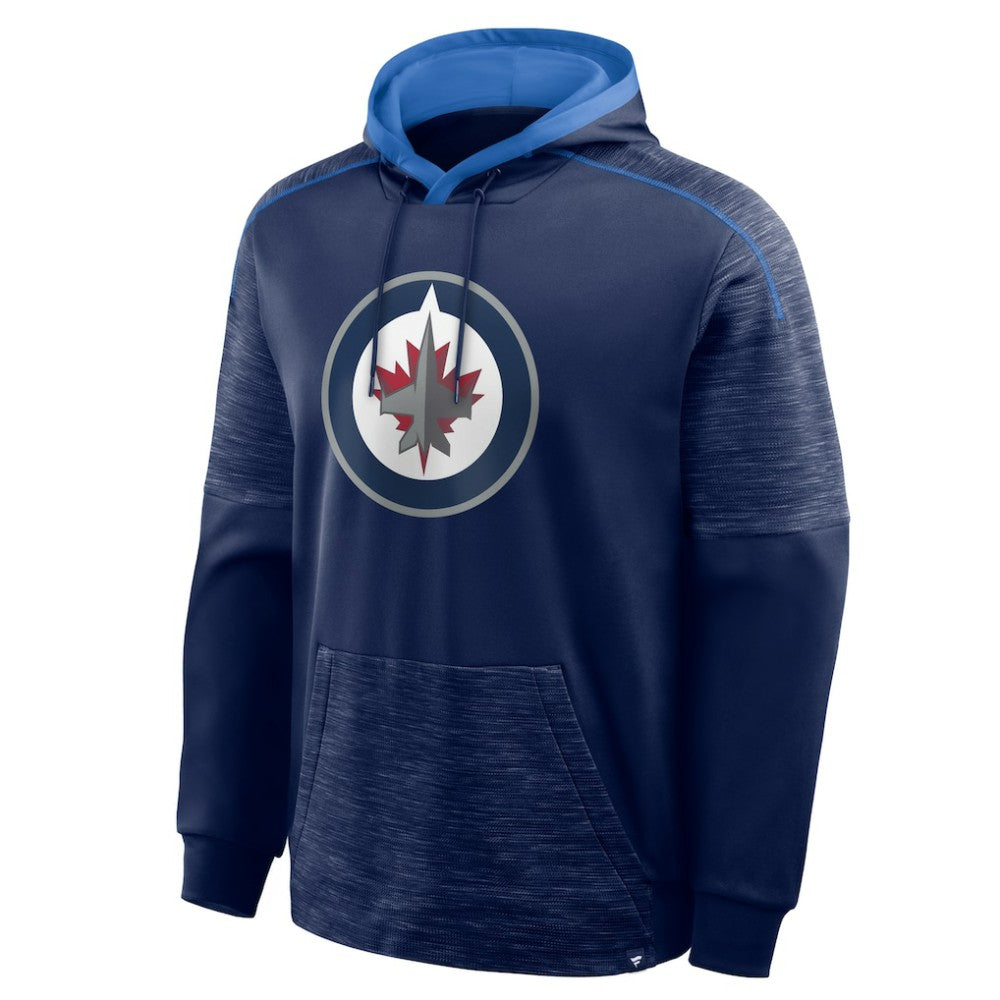Winnipeg Jets Fanatics Goaltender Defender Pullover Hoodie - Navy Hoodies