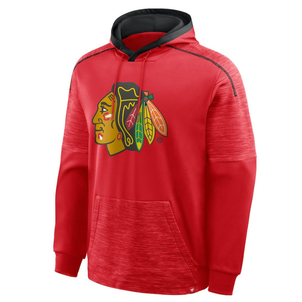Chicago Blackhawks Fanatics Goaltender Defender Pullover Hoodie - Red Hoodies