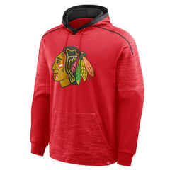 Chicago Blackhawks Fanatics Goaltender Defender Pullover Hoodie - Red Hoodies