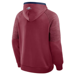 Colorado Avalanche Fanatics Goaltender Defender Pullover Hoodie - Burgundy Hoodies