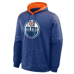 Edmonton Oilers Fanatics Goaltender Defender Pullover Hoodie - Royal Hoodies
