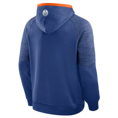 Edmonton Oilers Fanatics Goaltender Defender Pullover Hoodie - Royal Hoodies
