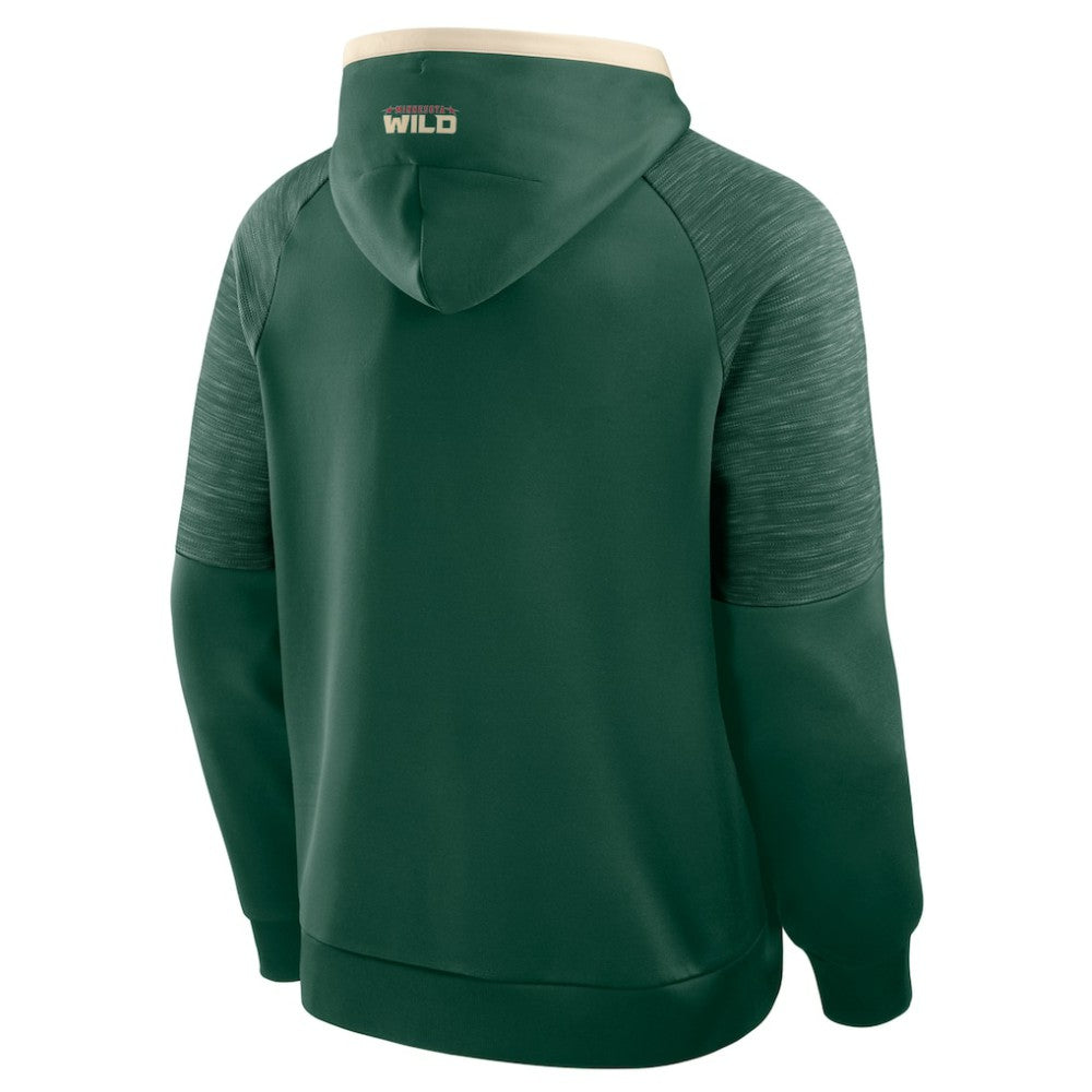 Minnesota Wild Fanatics Goaltender Defender Pullover Hoodie - Green Hoodies