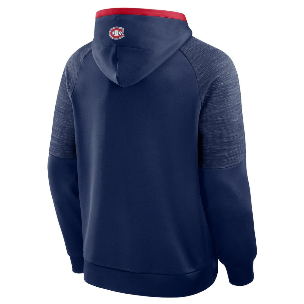 Montreal Canadiens Fanatics Goaltender Defender Pullover Hoodie - Navy Hoodies