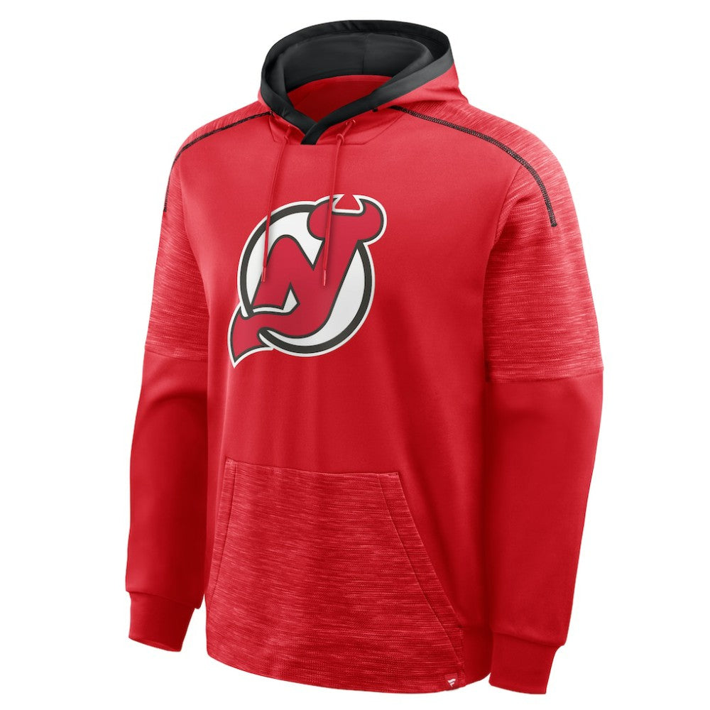 New Jersey Devils Fanatics Goaltender Defender Pullover Hoodie - Red Jerseys