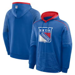 New York Rangers Fanatics Goaltender Defender Pullover Hoodie - Blue Hoodies