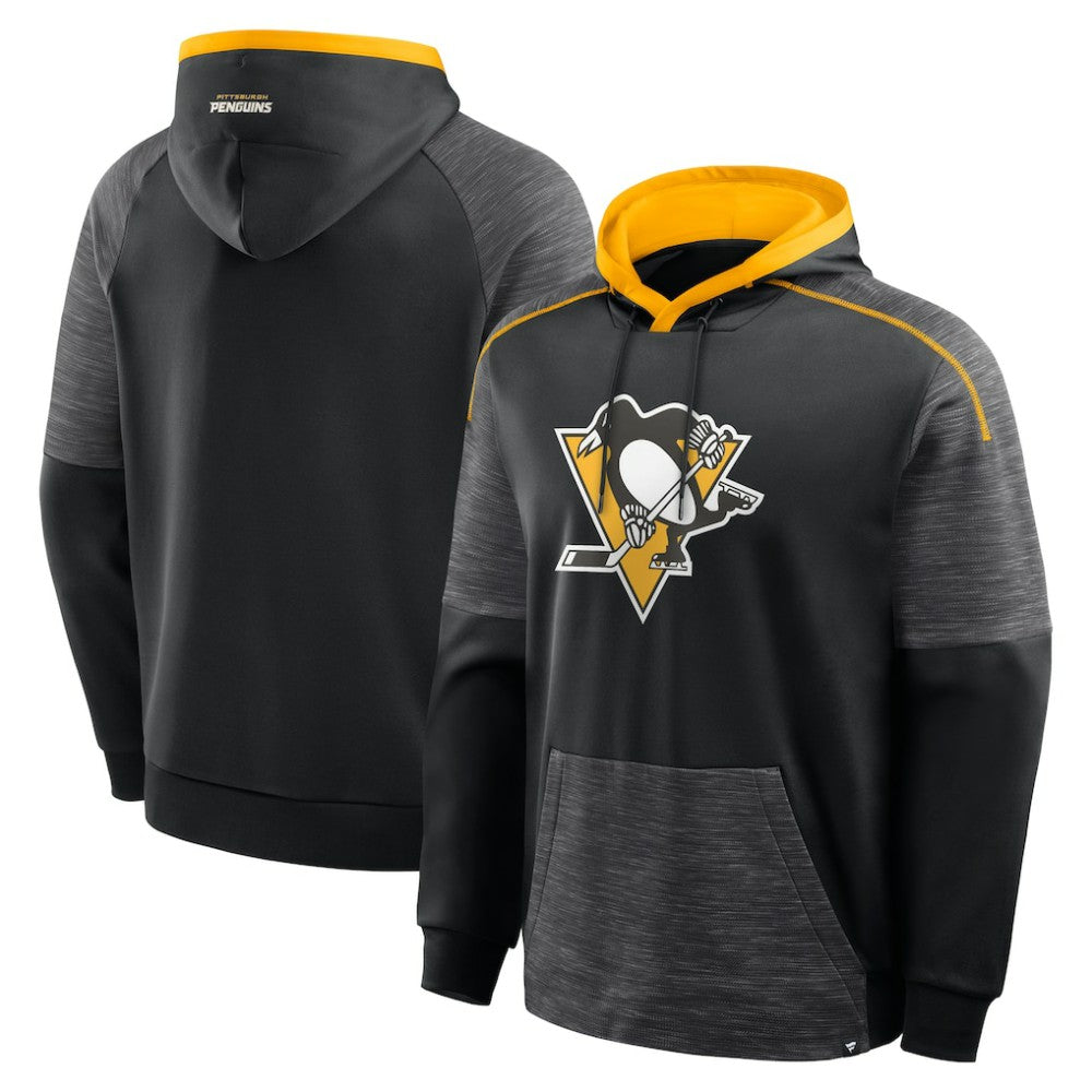 Pittsburgh Penguins Fanatics Goaltender Defender Pullover Hoodie - Black Hoodies