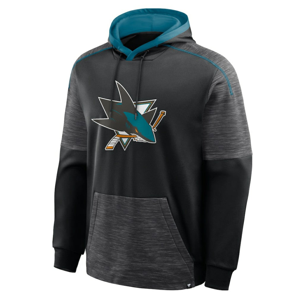San Jose Sharks Fanatics Goaltender Defender Pullover Hoodie - Black Hoodies