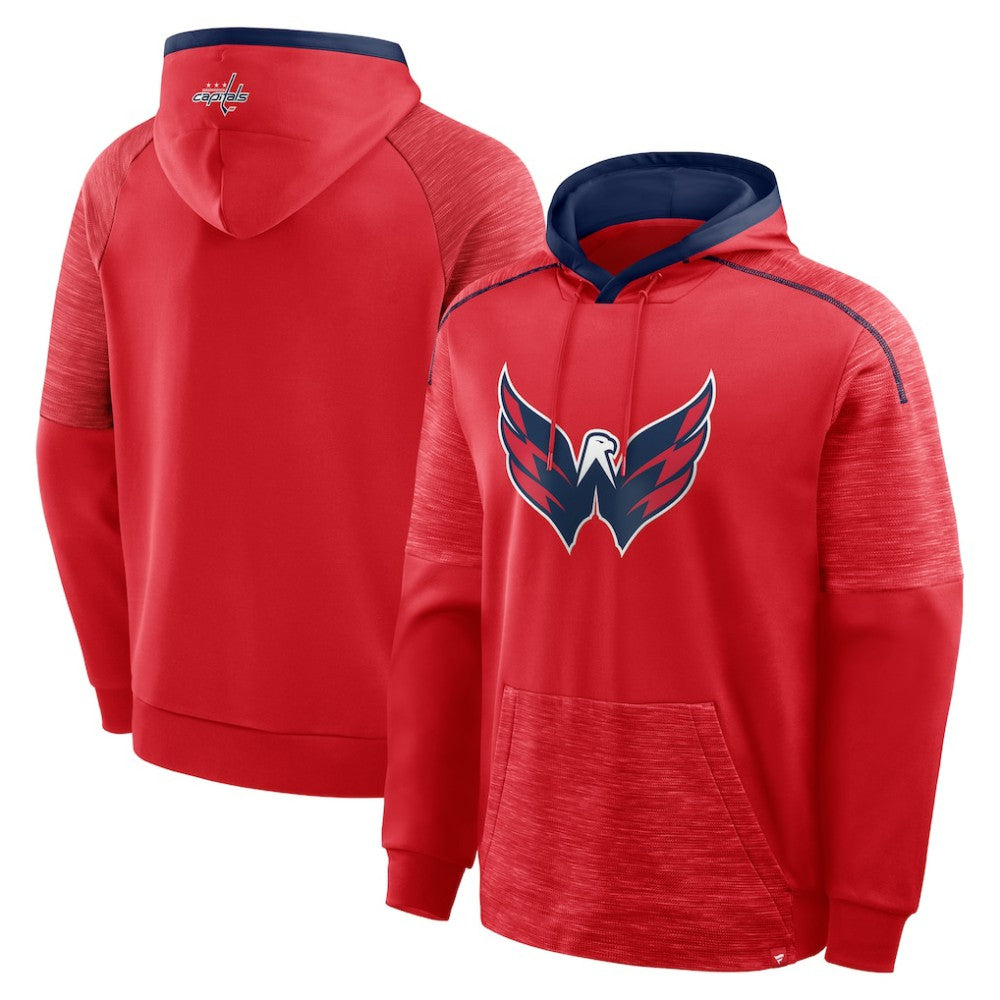 Washington Capitals Fanatics Goaltender Defender Pullover Hoodie - Red Hoodies