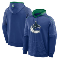 Vancouver Canucks Fanatics Goaltender Defender Pullover Hoodie - Blue Hoodies
