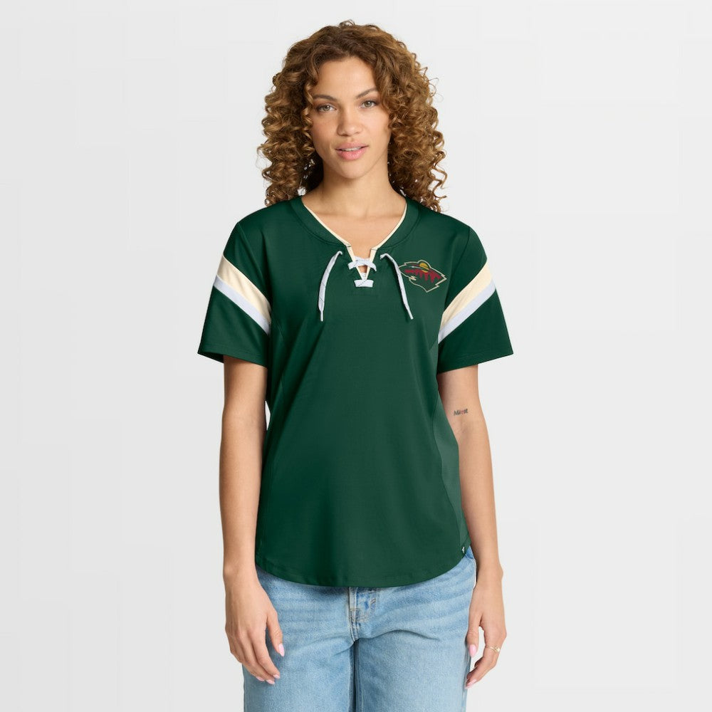 Minnesota Wild Fanatics Women's Offside Athena T-Shirt - Green T-shirts