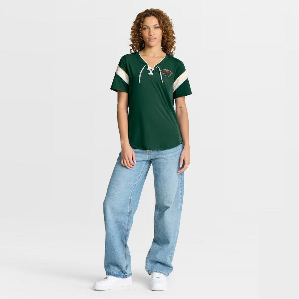 Minnesota Wild Fanatics Women's Offside Athena T-Shirt - Green T-shirts