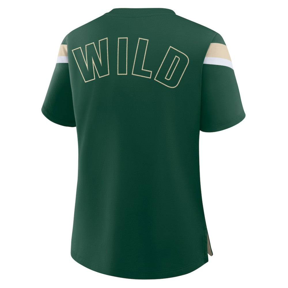 Minnesota Wild Fanatics Women's Offside Athena T-Shirt - Green T-shirts