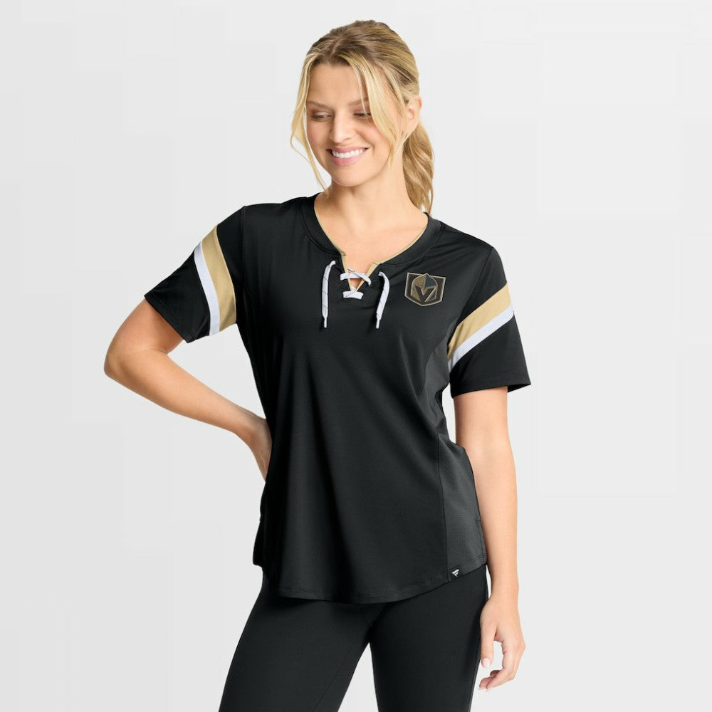 Vegas Golden Knights Fanatics Women's Offside Athena T-Shirt - Black T-shirts