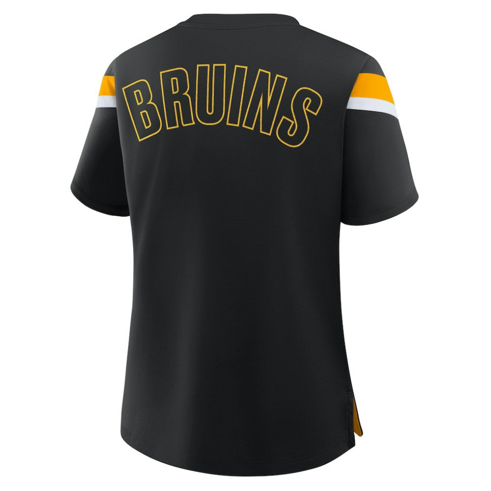 Boston Bruins Fanatics Women's Offside Athena T-Shirt - Black T-shirts