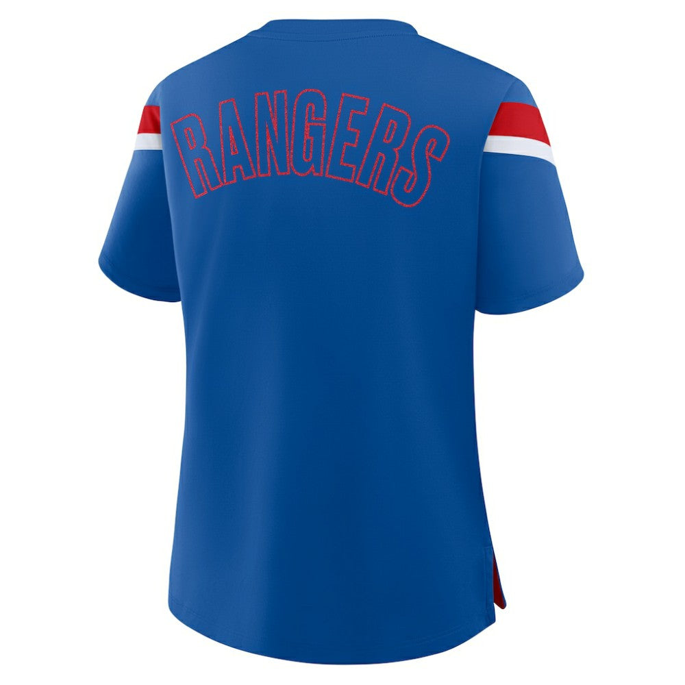 New York Rangers Fanatics Women's Offside Athena T-Shirt - Blue T-shirts