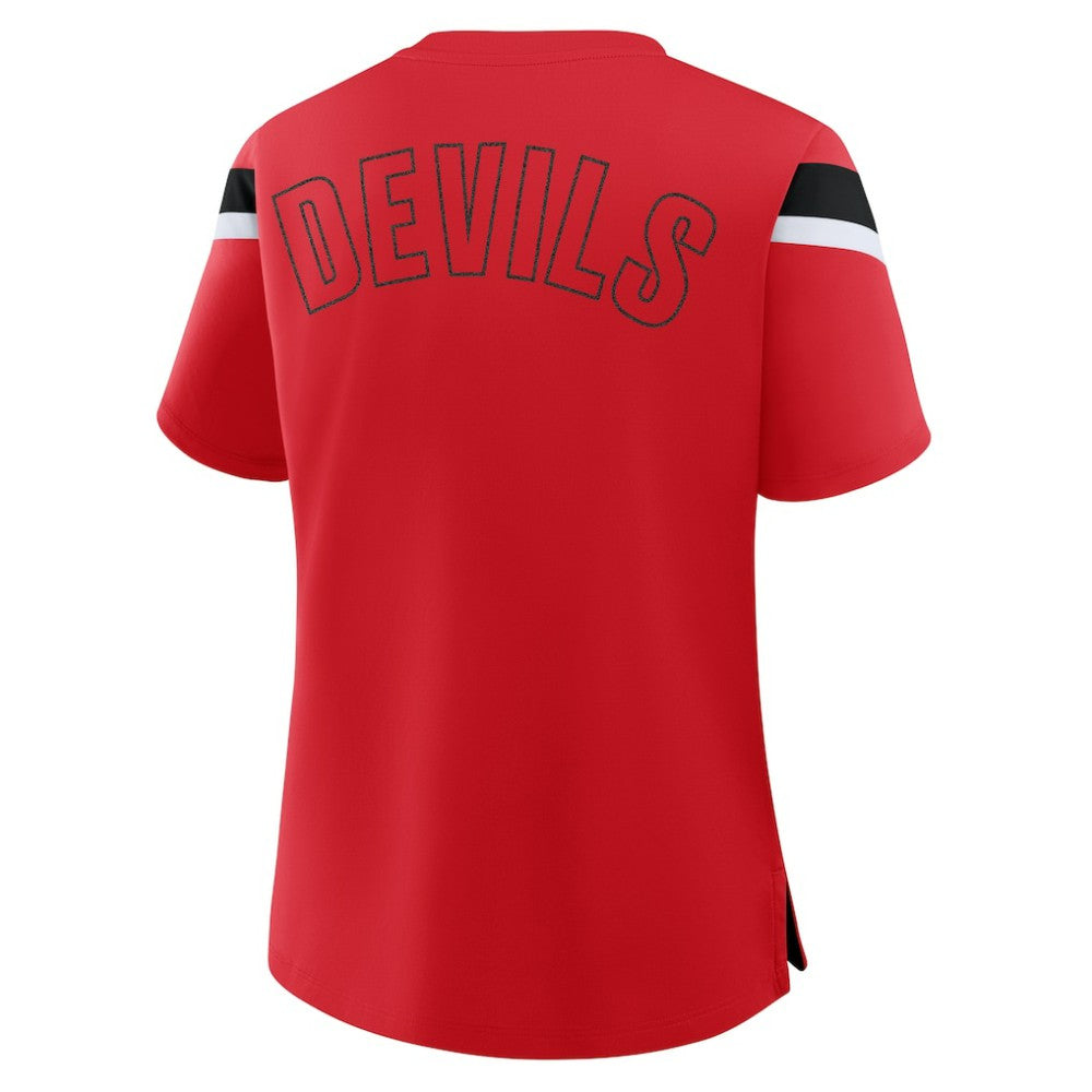 New Jersey Devils Fanatics Women's Offside Athena T-Shirt - Red T-shirts