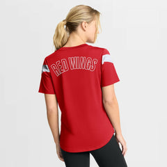 Detroit Red Wings Fanatics Women's Offside Athena T-Shirt - Red T-shirts