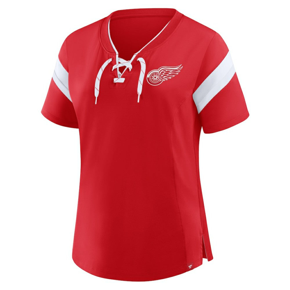 Detroit Red Wings Fanatics Women's Offside Athena T-Shirt - Red T-shirts