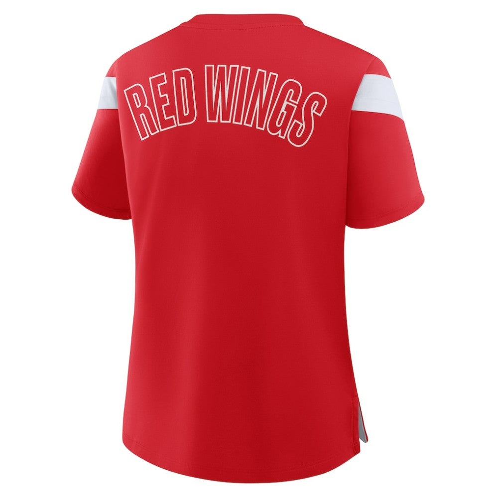 Detroit Red Wings Fanatics Women's Offside Athena T-Shirt - Red T-shirts