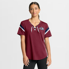 Colorado Avalanche Fanatics Women's Offside Athena T-Shirt - Burgundy T-shirts