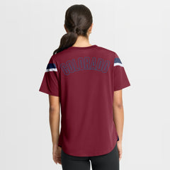 Colorado Avalanche Fanatics Women's Offside Athena T-Shirt - Burgundy T-shirts