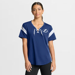 Tampa Bay Lightning Fanatics Women's Offside Athena T-Shirt - Blue T-shirts