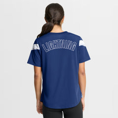 Tampa Bay Lightning Fanatics Women's Offside Athena T-Shirt - Blue T-shirts