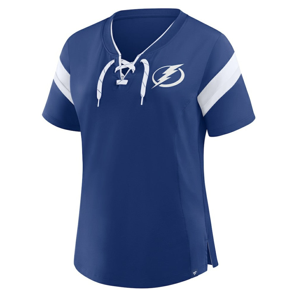Tampa Bay Lightning Fanatics Women's Offside Athena T-Shirt - Blue T-shirts
