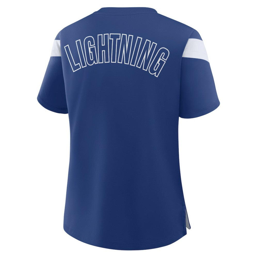 Tampa Bay Lightning Fanatics Women's Offside Athena T-Shirt - Blue T-shirts