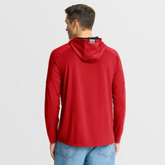 Chicago Blackhawks Fanatics Penalty Shot Long Sleeve Hoodie T-Shirt - Red T-shirts