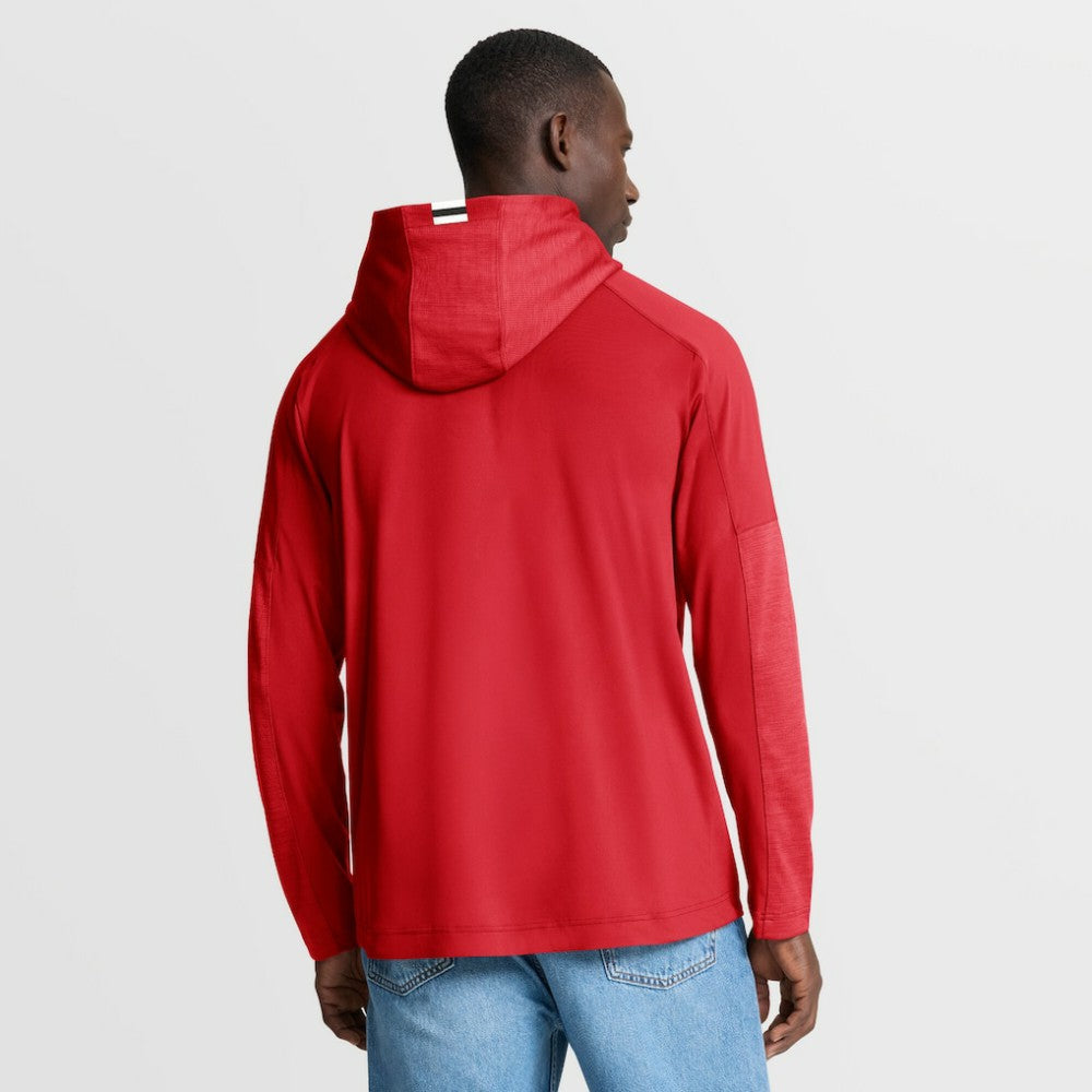New Jersey Devils Fanatics Penalty Shot Long Sleeve Hoodie T-Shirt - Red T-shirts