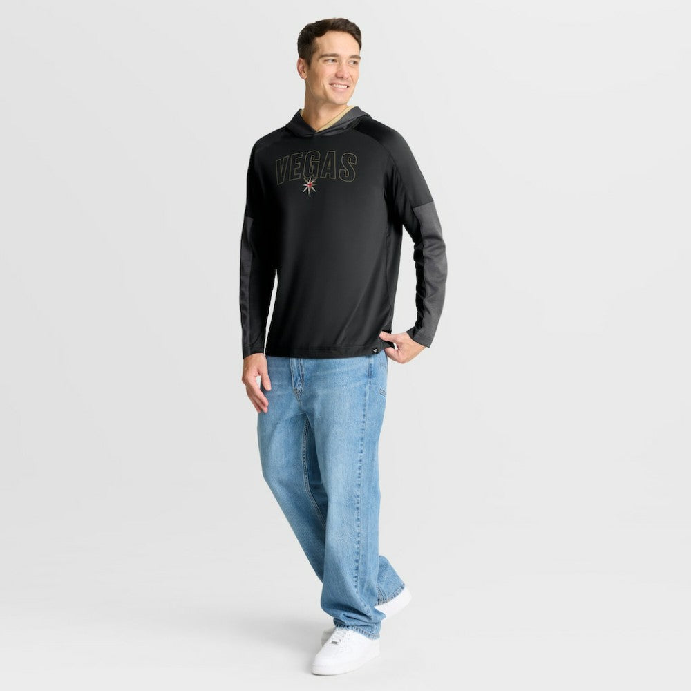 Vegas Golden Knights Fanatics Penalty Shot Long Sleeve Hoodie T-Shirt - Black T-shirts