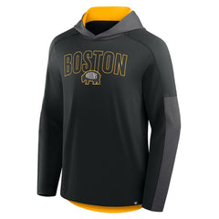 Boston Bruins Fanatics Penalty Shot Long Sleeve Hoodie T-Shirt - Black T-shirts