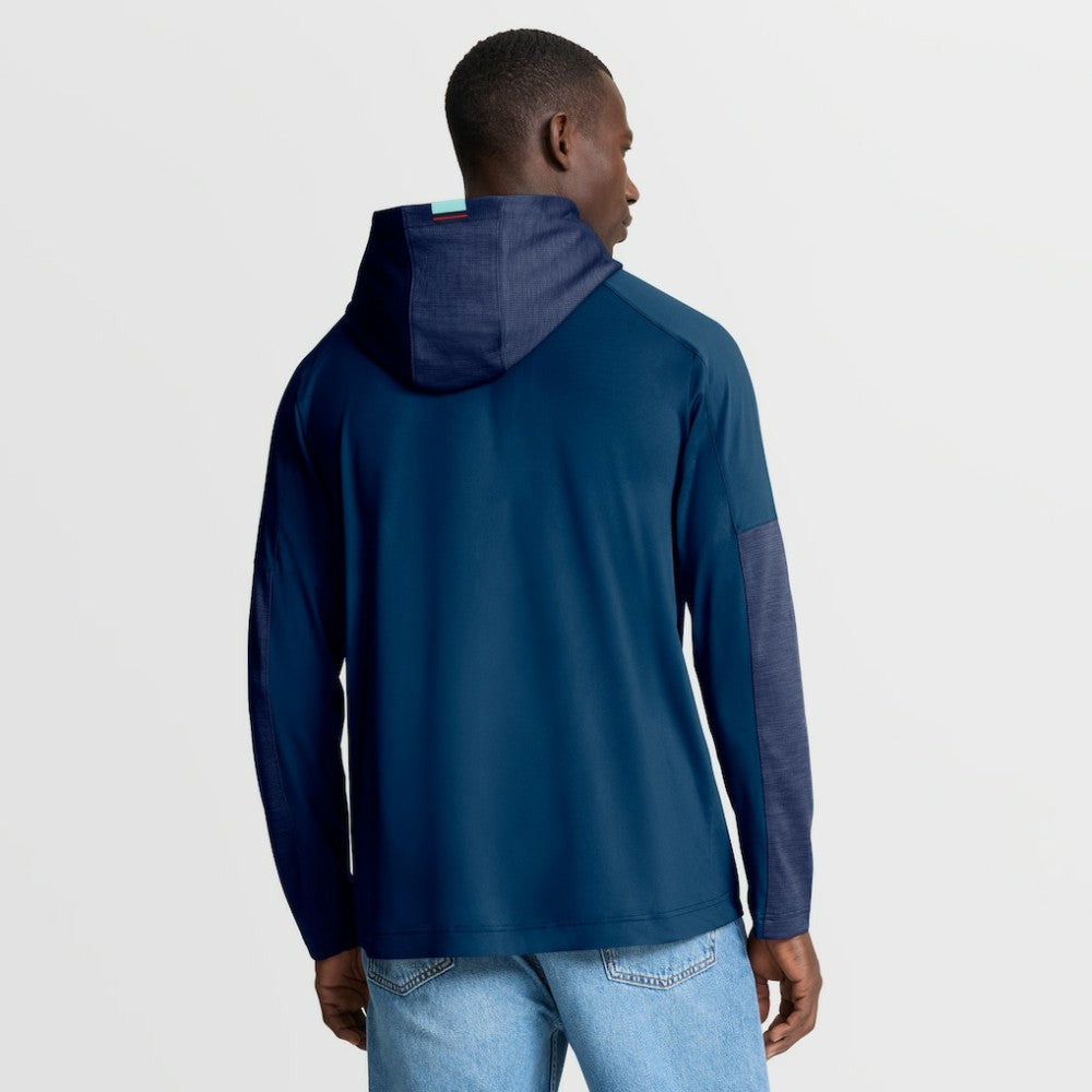 Seattle Kraken Fanatics Penalty Shot Long Sleeve Hoodie T-Shirt - Deep Sea Blue T-shirts